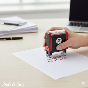 Received with Date Custom Self Inking Office Stamp