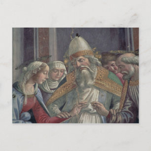 Receiving the Ring, from the Marriage of the Virgi Postcard