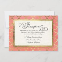 Reception Art Deco Shell Gold Leaf Formal Wedding
