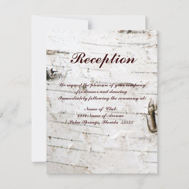 Reception card (Front)