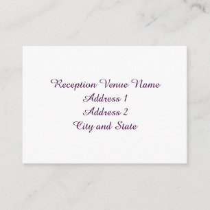 Reception Card