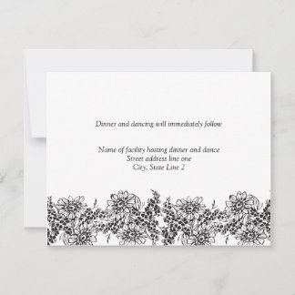 Reception Cards For Wedding Invitations