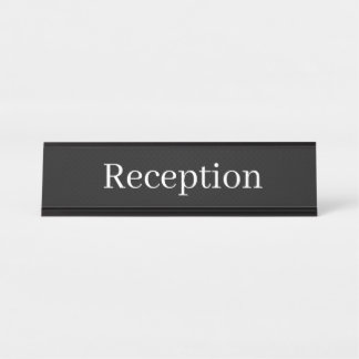 Reception Desk Name Desk Name Plate