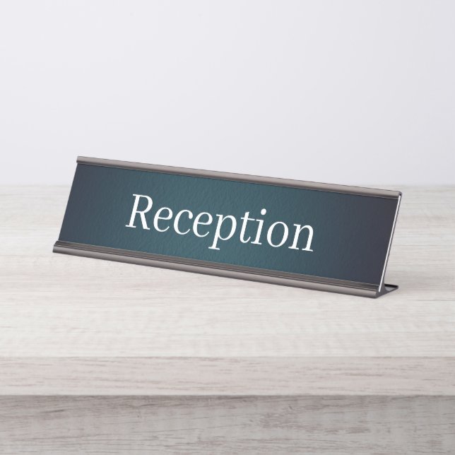 Reception Desk Name Plate (Front)
