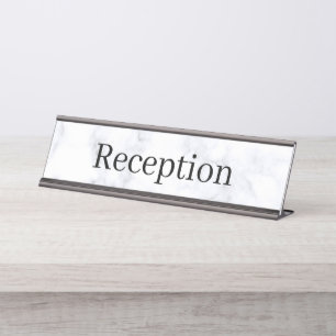 Reception Desk Name Plate