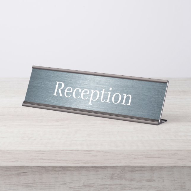 Reception Desk Name Plate (Front)