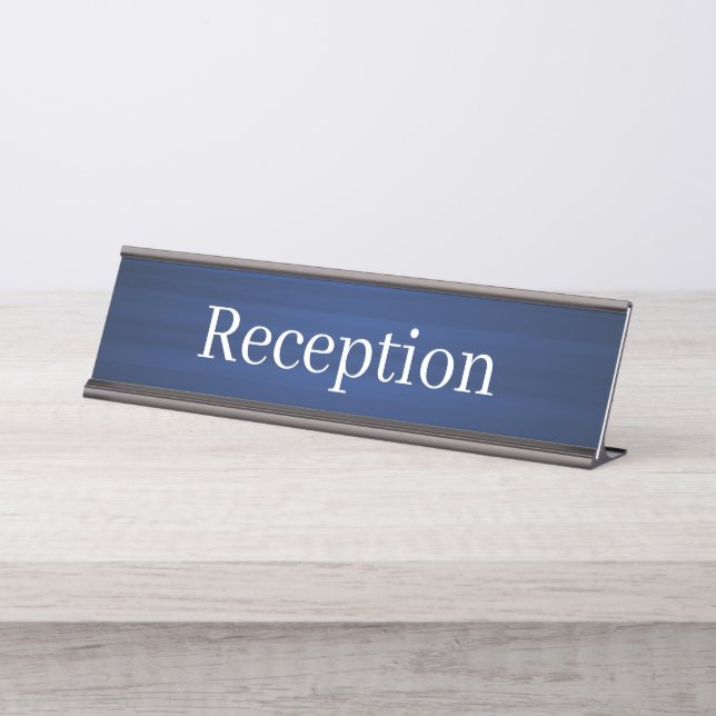 Reception Desk Name Plate (Front)