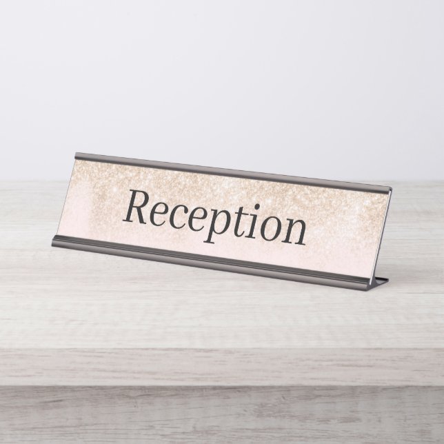 Reception Desk Name Plate (Front)