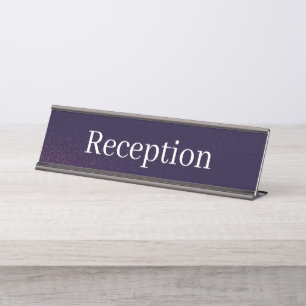 Reception Desk Name Plate