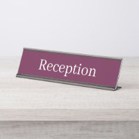 Reception Desk Name Plate