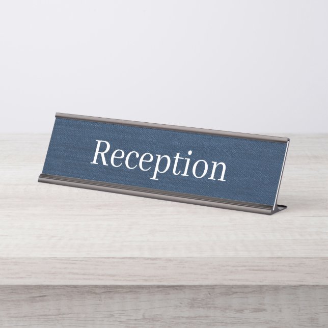 Reception Desk Name Plate (Front)