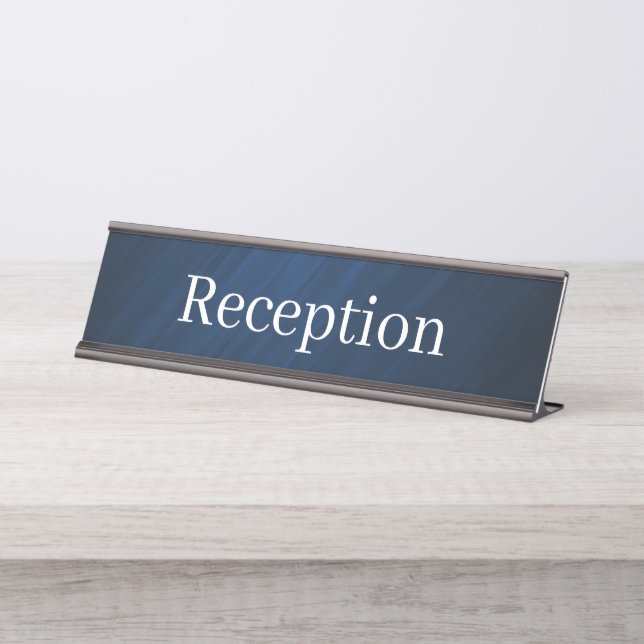 Reception Desk Name Plate (Front)