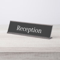 Reception Desk Name Plate