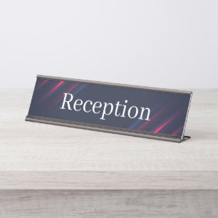 Reception Desk Name Plate