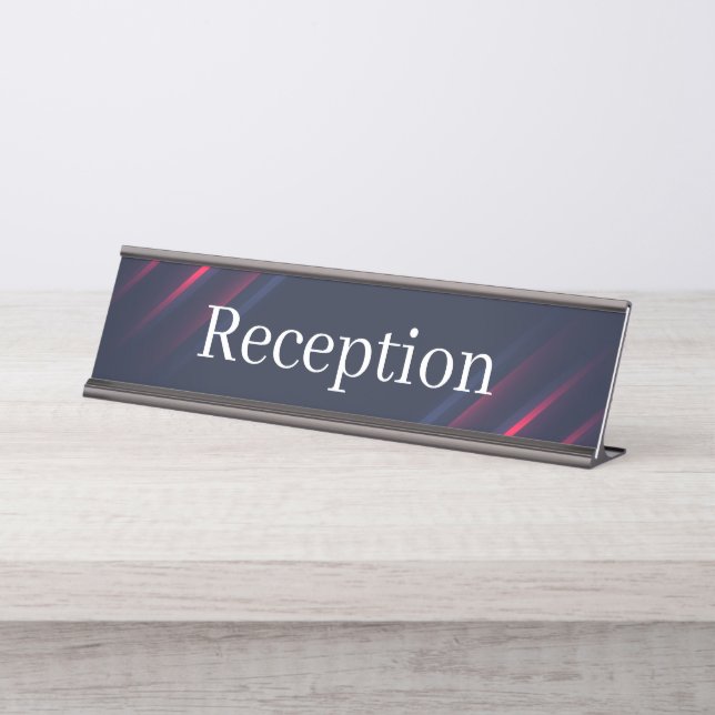 Reception Desk Name Plate (Front)