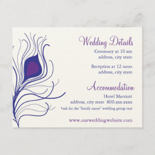 Reception details card