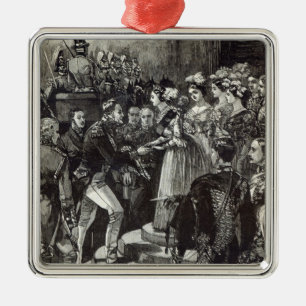 Reception of Louis Philippe at Windsor Castle Metal Tree Decoration