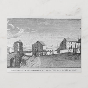 Reception of Washington at Trenton, New Jersey Postcard