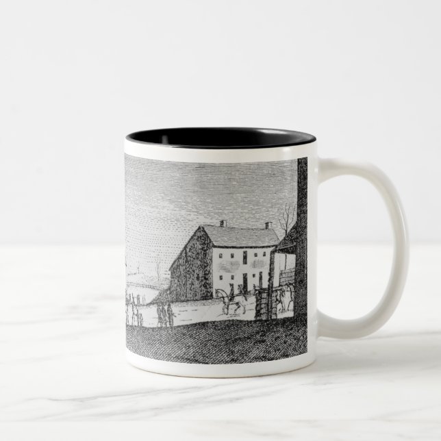 Reception of Washington at Trenton, New Jersey Two-Tone Coffee Mug (Right)
