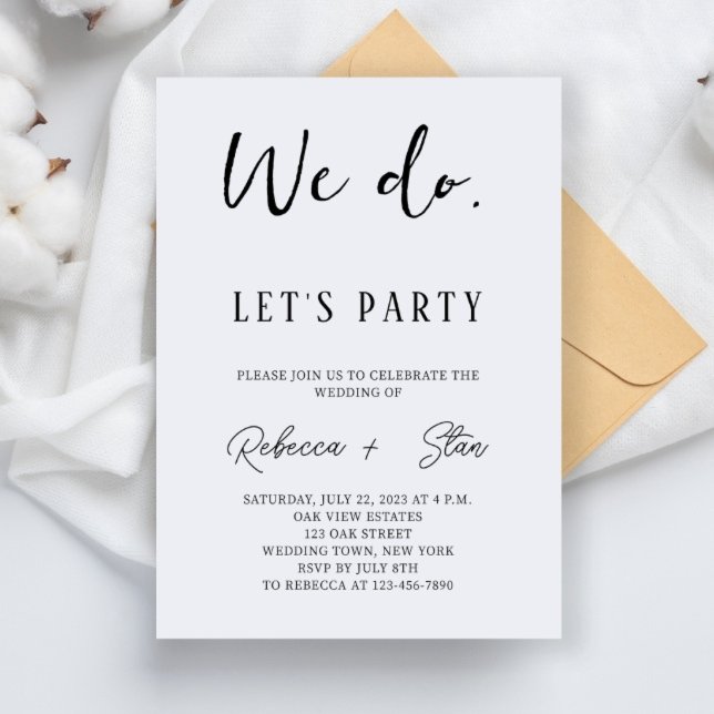 Reception Only Wedding Invitation (Creator Uploaded)