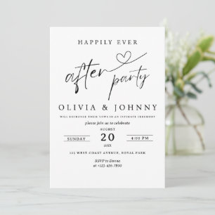 Reception Party Invitation, Happily Ever After Par Invitation