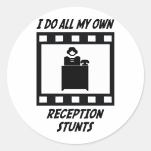 Reception Stunts Classic Round Sticker