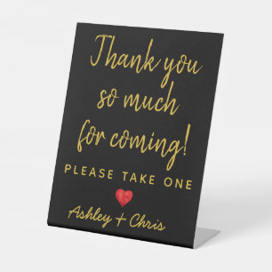 Reception Wedding Favours Engagement Bridal Shower Pedestal Sign