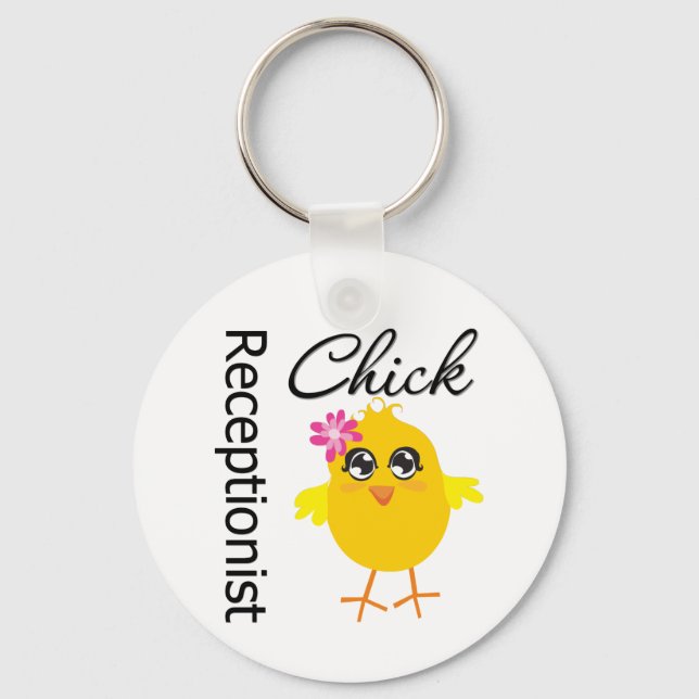 Receptionist Chick Key Ring (Front)