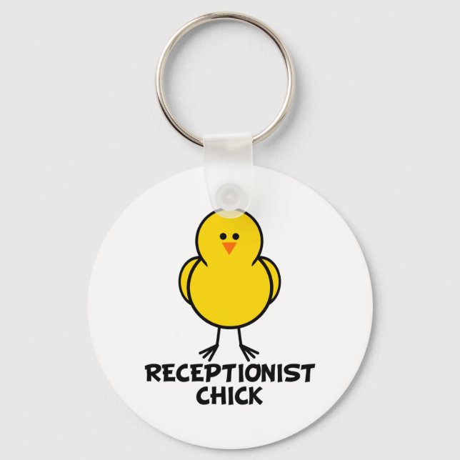 Receptionist Chick Key Ring (Front)