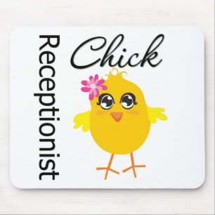 Receptionist Chick Mouse Mat