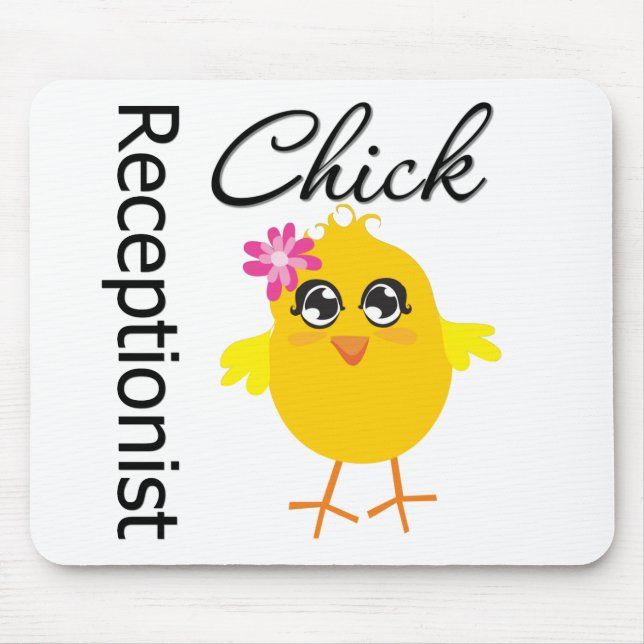 Receptionist Chick Mouse Mat (Front)
