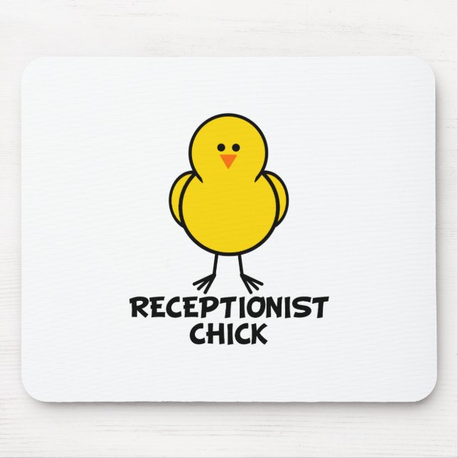 Receptionist Chick Mouse Mat (Front)