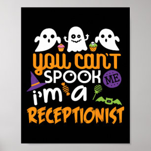 Receptionist Halloween Costume Party Can't Spook M Poster