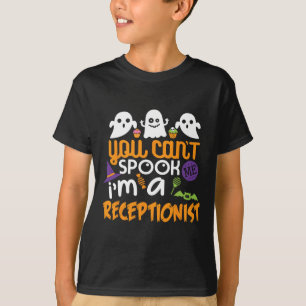 Receptionist Halloween Costume Party Can't Spook M T-Shirt