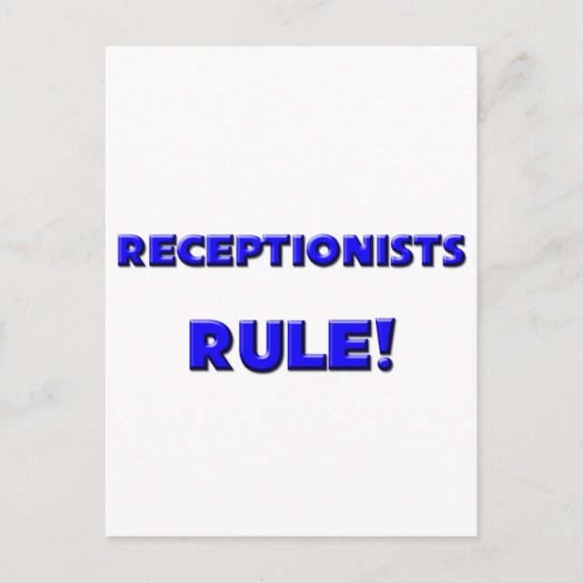 Receptionists Rule! Postcard (Front)