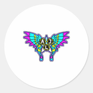 Recess Boss Battle Friends Winged Classic Round Sticker