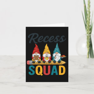 Recess Crew Teacher Squad Gnome Playground Student Card