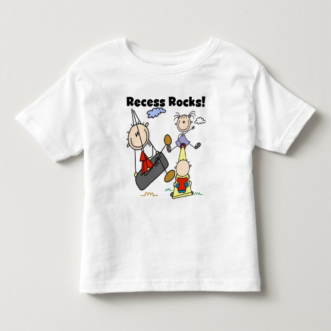 Recess Rocks Toddler T-Shirt (Front)