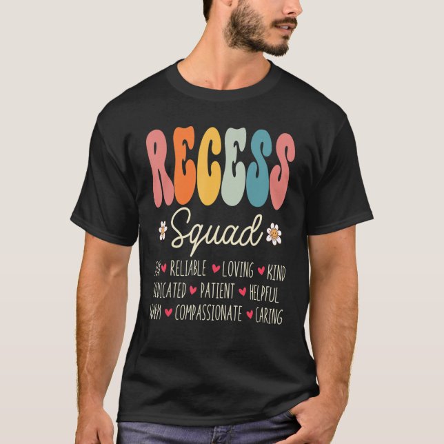 Recess Squad Appreciation Week Back to School T-Shirt (Front)