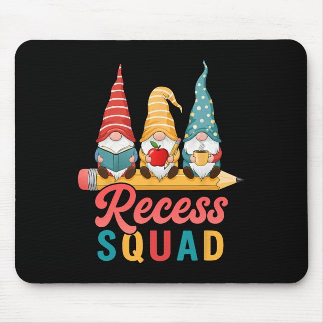 Recess Squad Teacher Para Playground Student Monit Mouse Mat (Front)