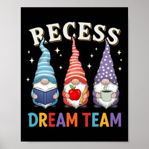Recess Squad Teacher Paraeducator Dream Team Lunch Poster