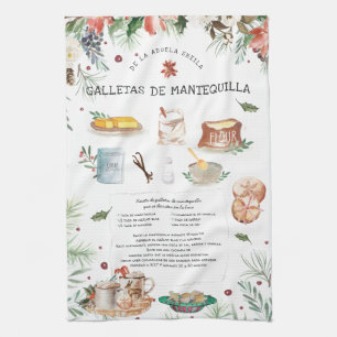 Receta de galletas de Mantequilla Tea Towel