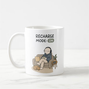 Recharge Mode On Funny Introvert Meme Coffee Mug