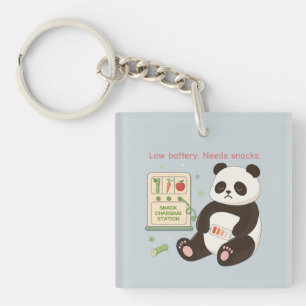 Recharge with Bamboo Snacks Key Ring