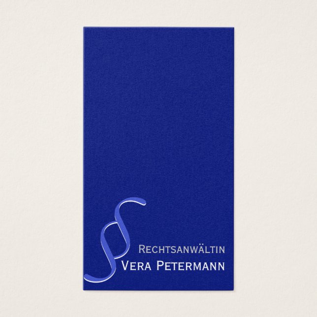 Rechtsanwalt blau grau weiß  (Front)