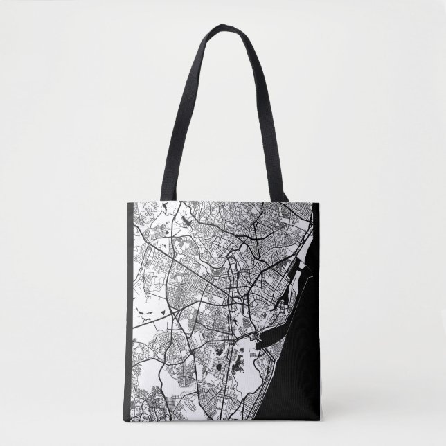 Recife Brazil City Map Tote Bag (Front)