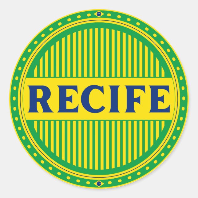 Recife City Pride Pride – Brazilian Identity Classic Round Sticker (Front)