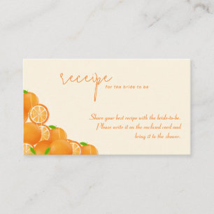 Recipe Advice Bridal Shower Enclosure Card