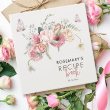 Recipe Book Boho Floral Bridal Shower