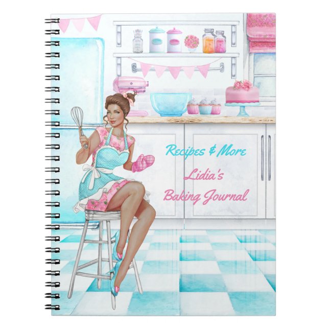 Recipe Book Retro Kitchen Baking and Cooking (Front)